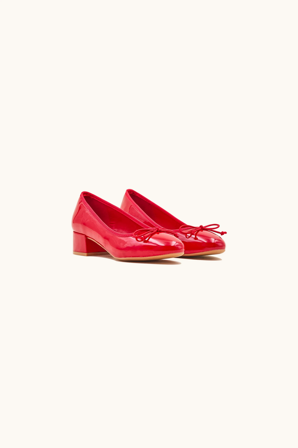 Ballerine rosse con tacco